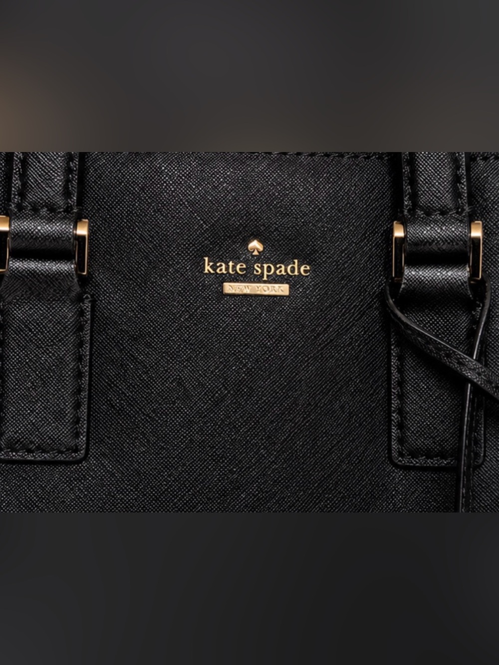 kate spade Black Saffiano Dome Satchel with Detachable Strap - Picture 3 of 9